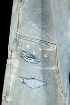 Painted detail double knee pants
