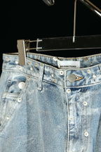 Painted detail double knee pants