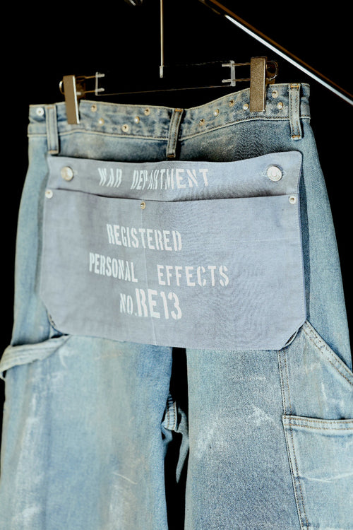 Painted detail double knee pants
