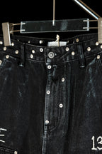 Painted detail double knee pants