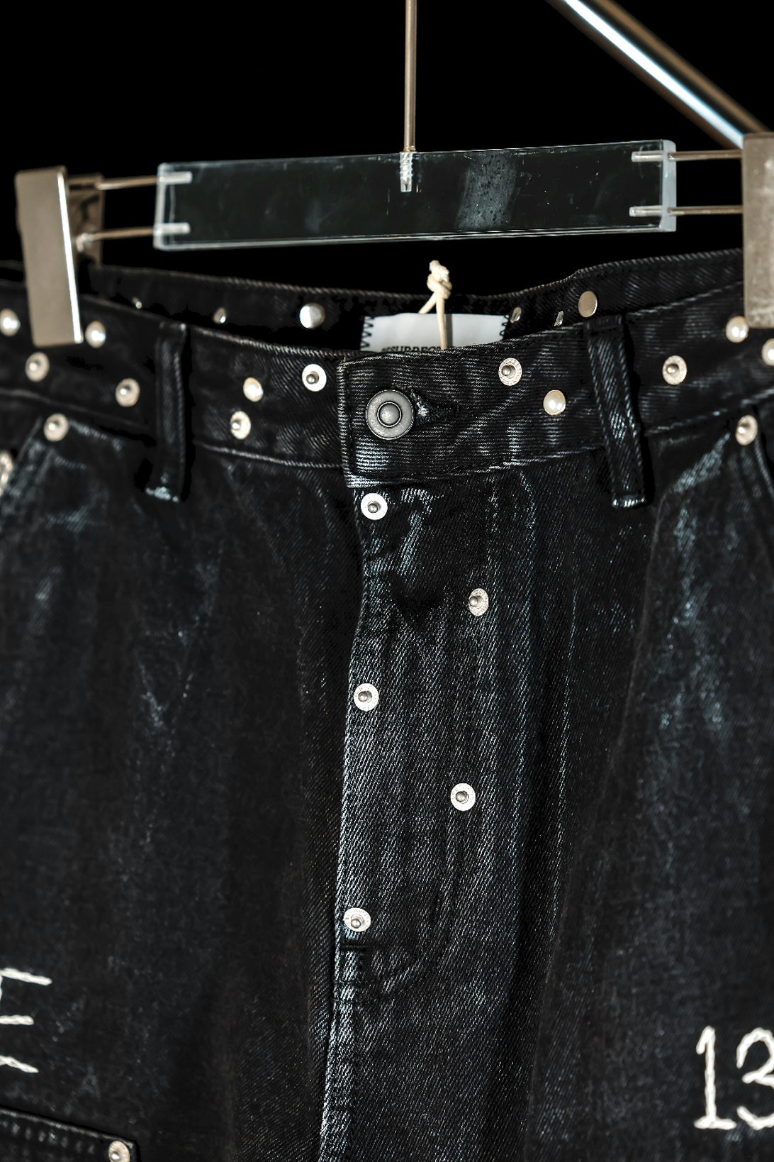 Painted detail double knee pants