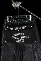 Painted detail double knee pants