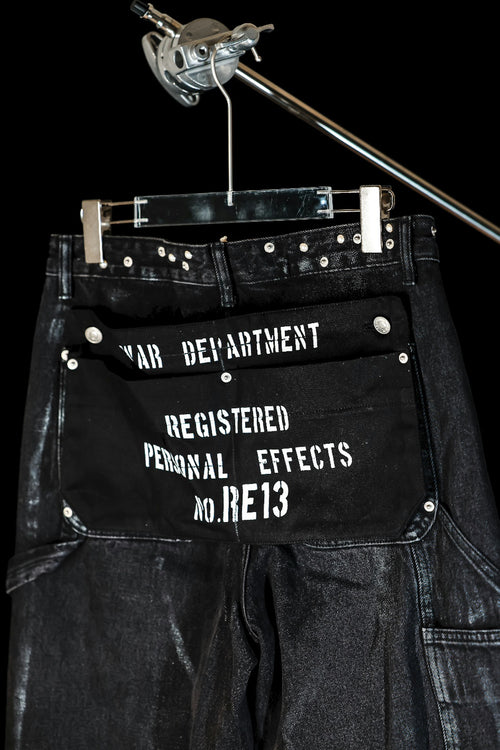 Painted detail double knee pants