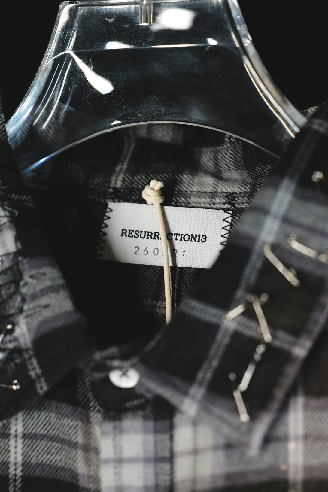 Salvaged plaid shirt