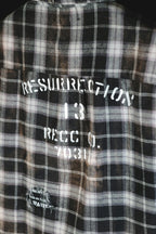 Salvaged plaid shirt