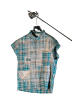 Salvaged plaid shirt