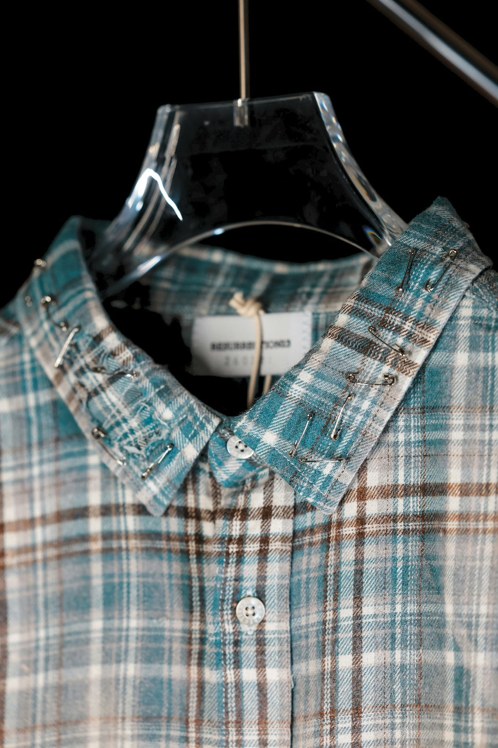 Salvaged plaid shirt