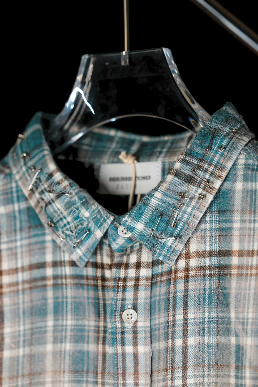 Salvaged plaid shirt
