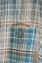 Salvaged plaid shirt
