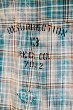Salvaged plaid shirt