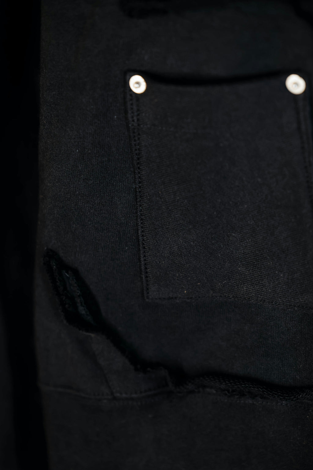 patchwork magazine 2way zipup hoodie