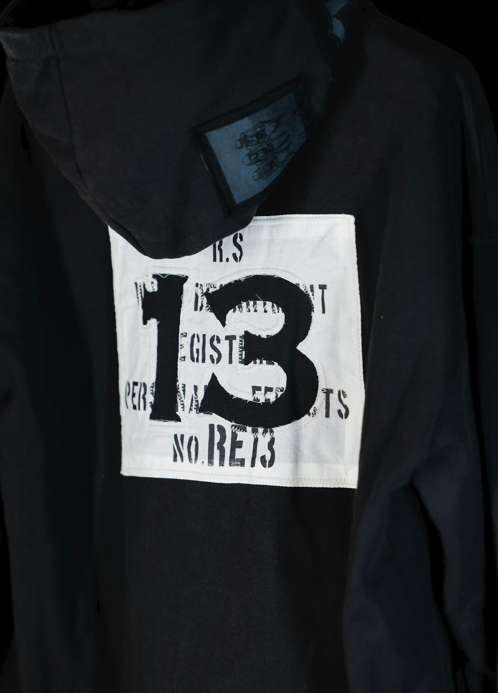 patchwork magazine 2way zipup hoodie
