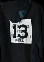 patchwork magazine 2way zipup hoodie