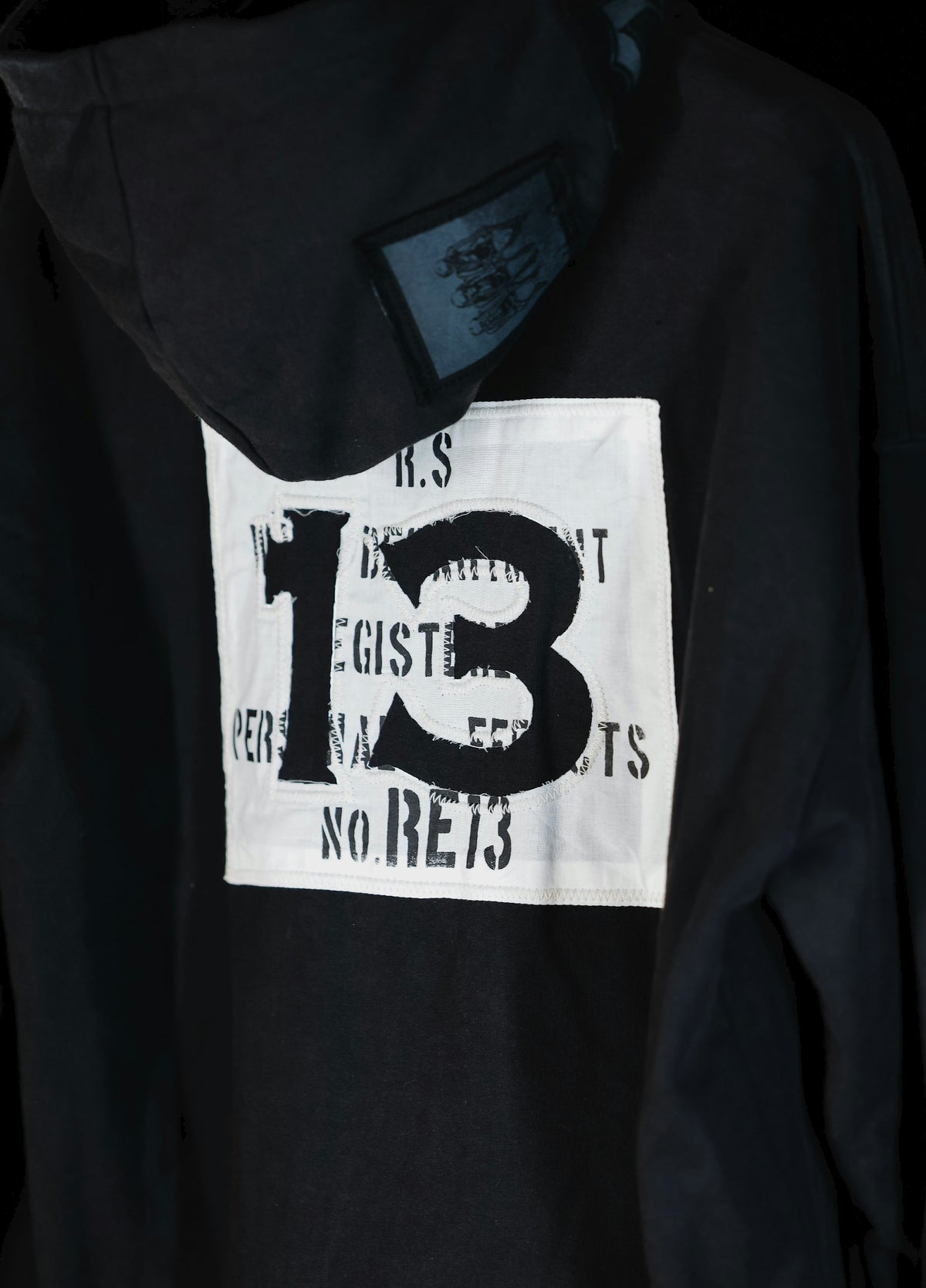 patchwork magazine 2way zipup hoodie