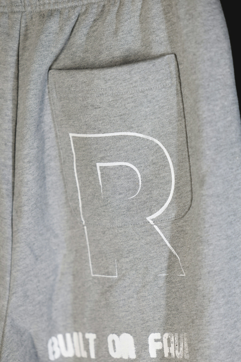 Recycle patchwork heavy sweat pants