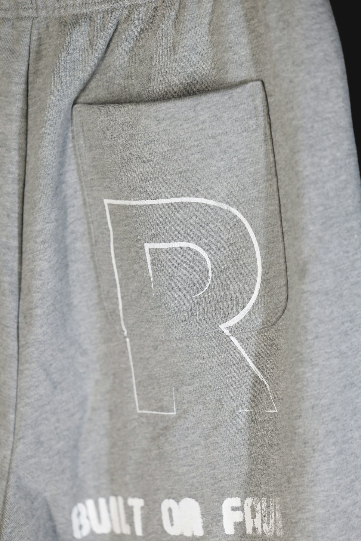 Recycle patchwork heavy sweat pants