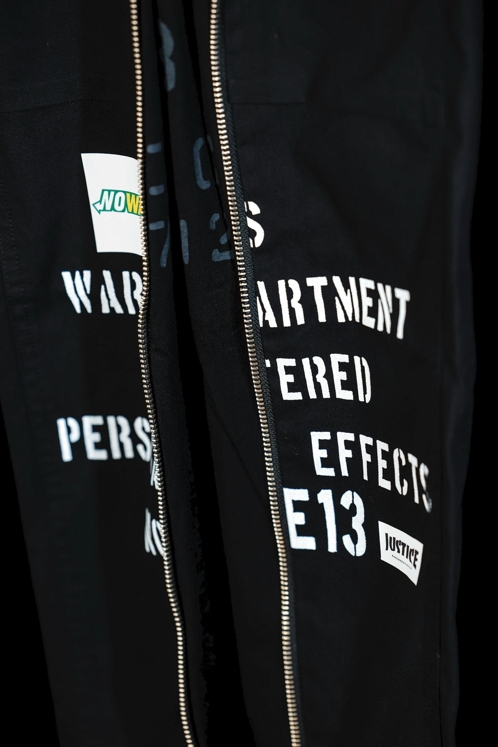 recycle zipper pants