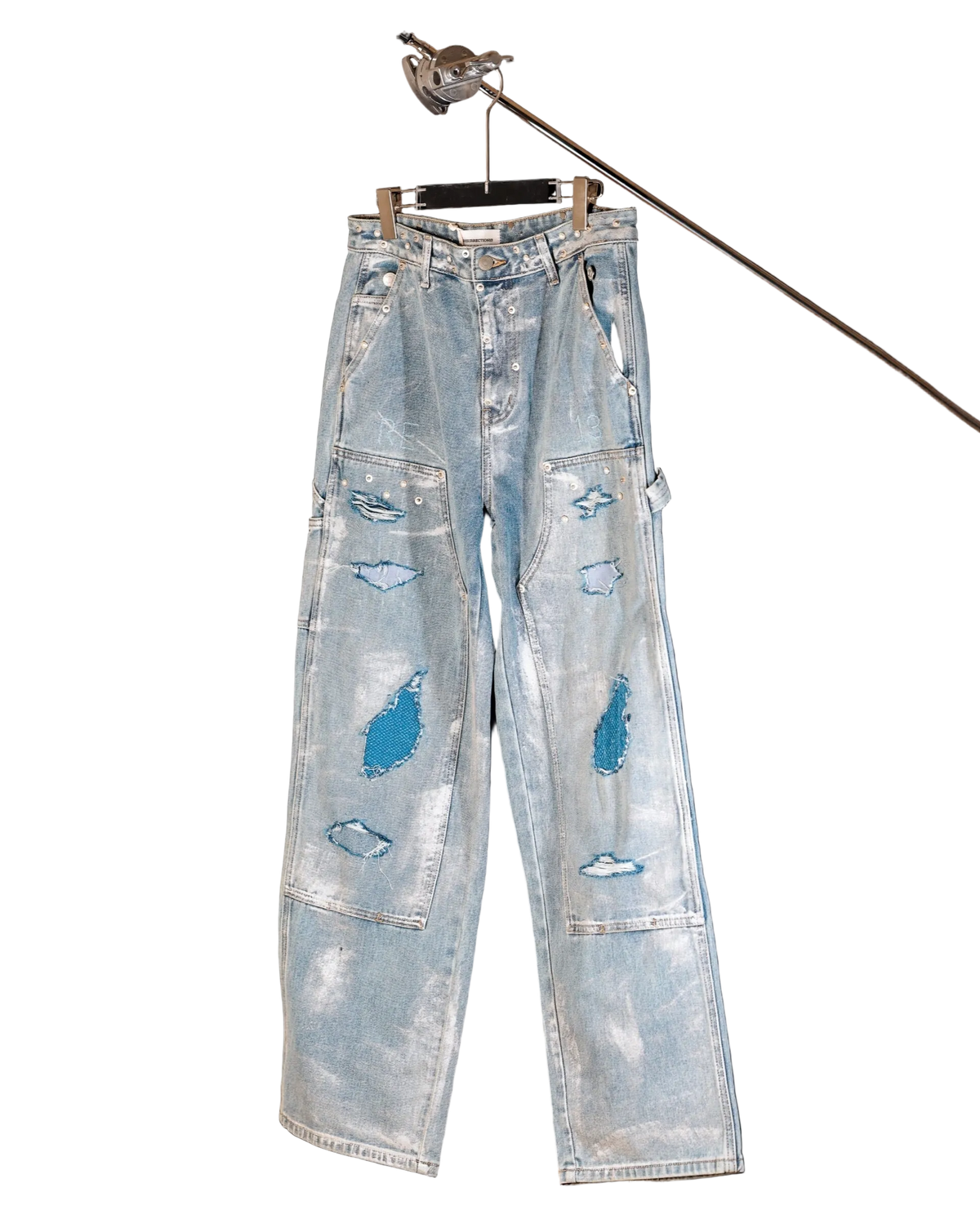 Painted detail double knee pants