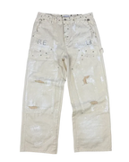Painted detail double knee pants