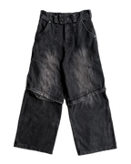 Evolution – Membranous Wing Paneled Wide Denim