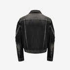SIGNATURE RAW CUT WASHING DENIM TRUCKER JACKET