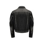 washing denim trucker jacket