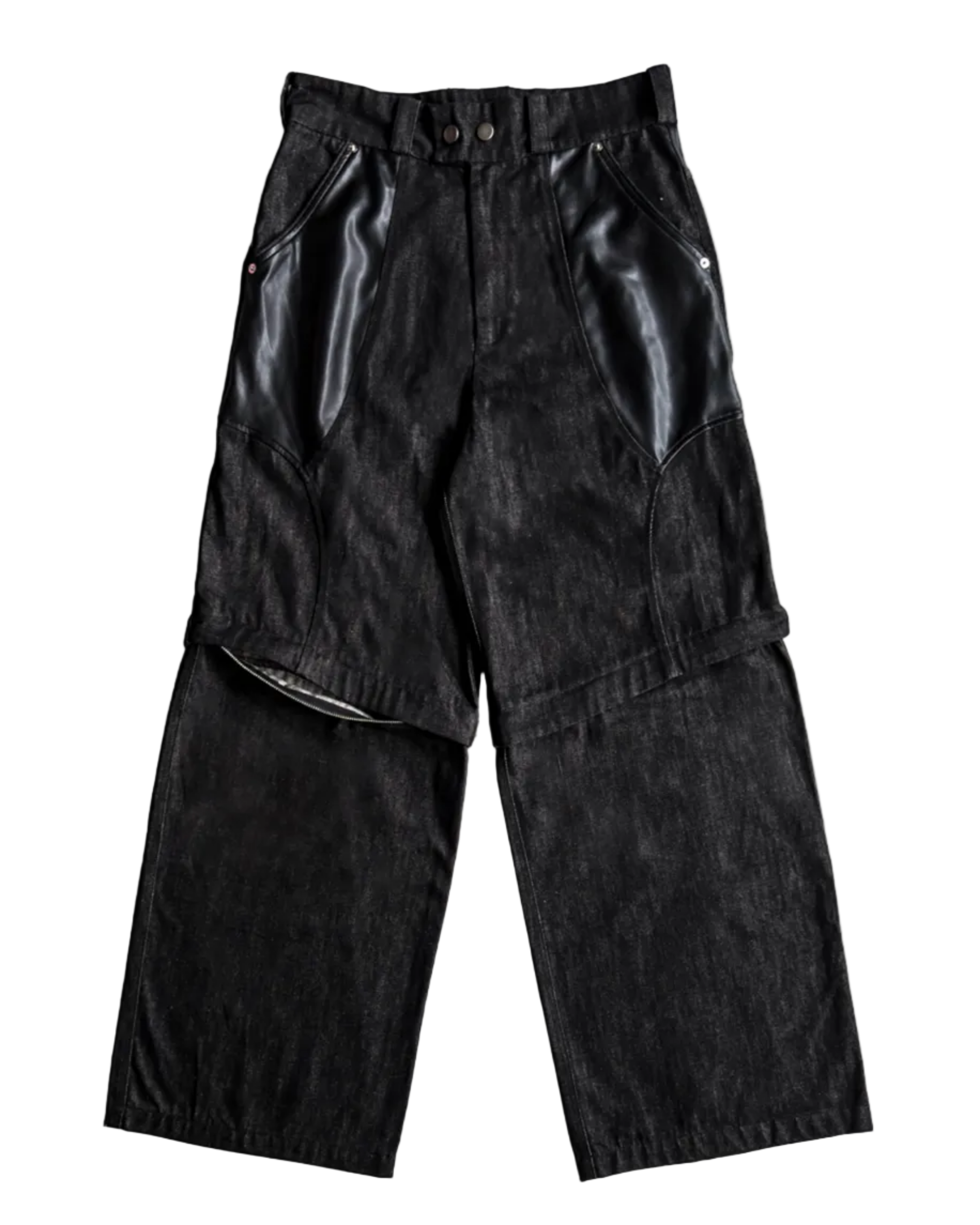 Evolution – Membranous Wing Paneled Wide Denim