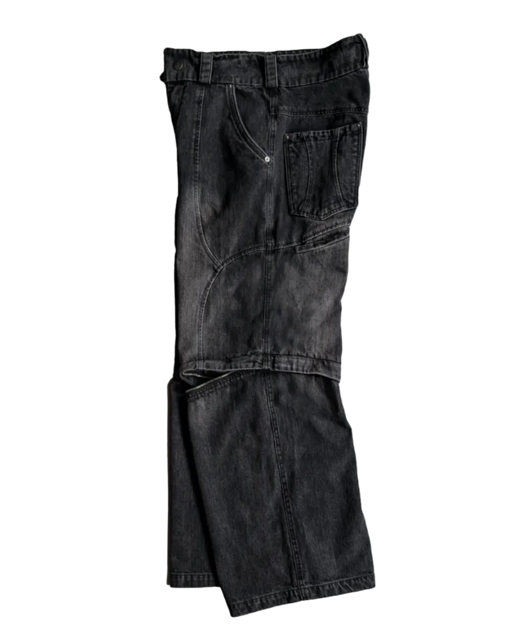 Evolution – Membranous Wing Paneled Wide Denim