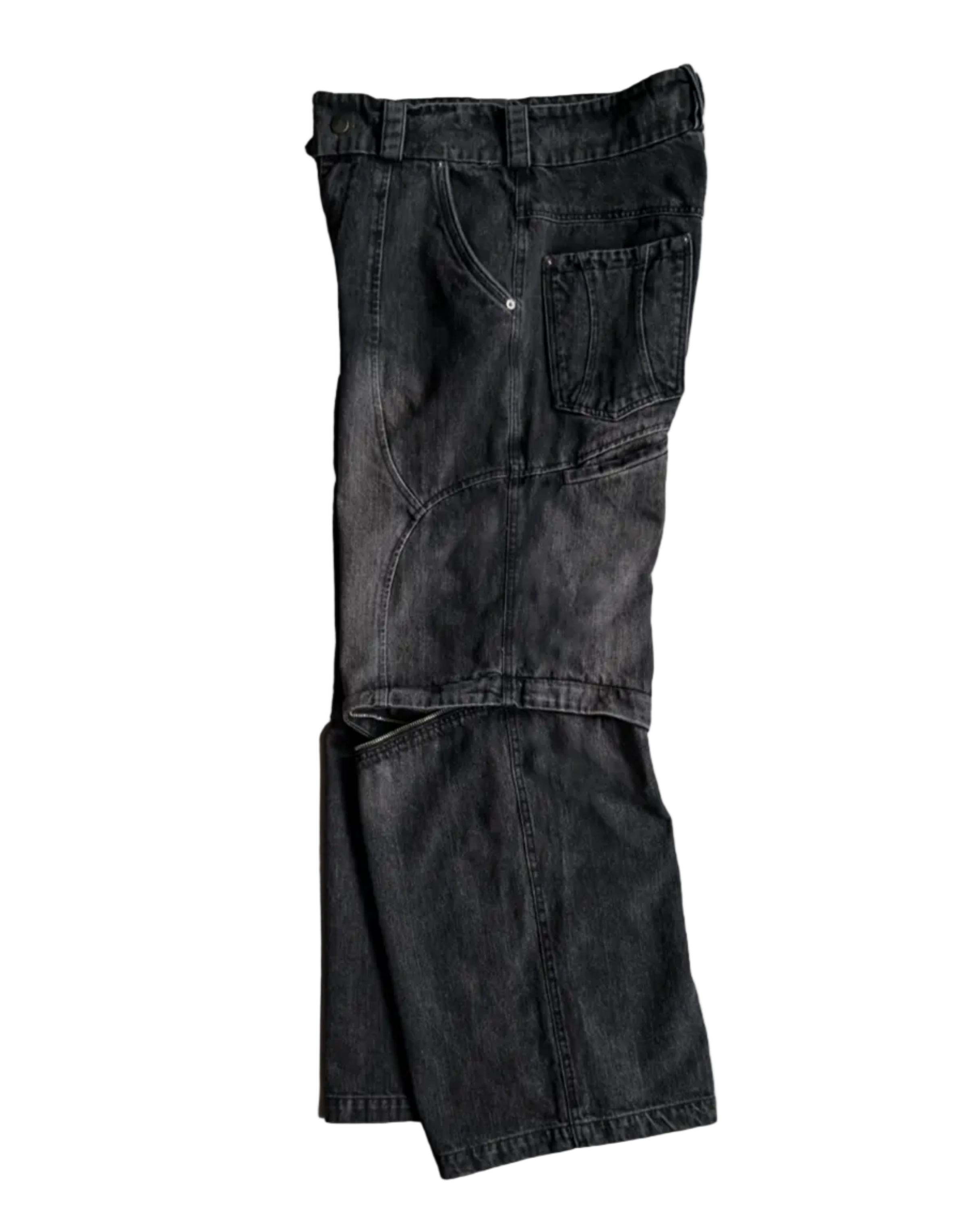 Evolution – Membranous Wing Paneled Wide Denim