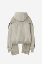DYED RAW-EDGED HOODIE