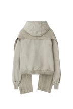 dyed raw-edged hoodie