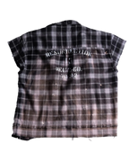 Salvaged plaid shirt