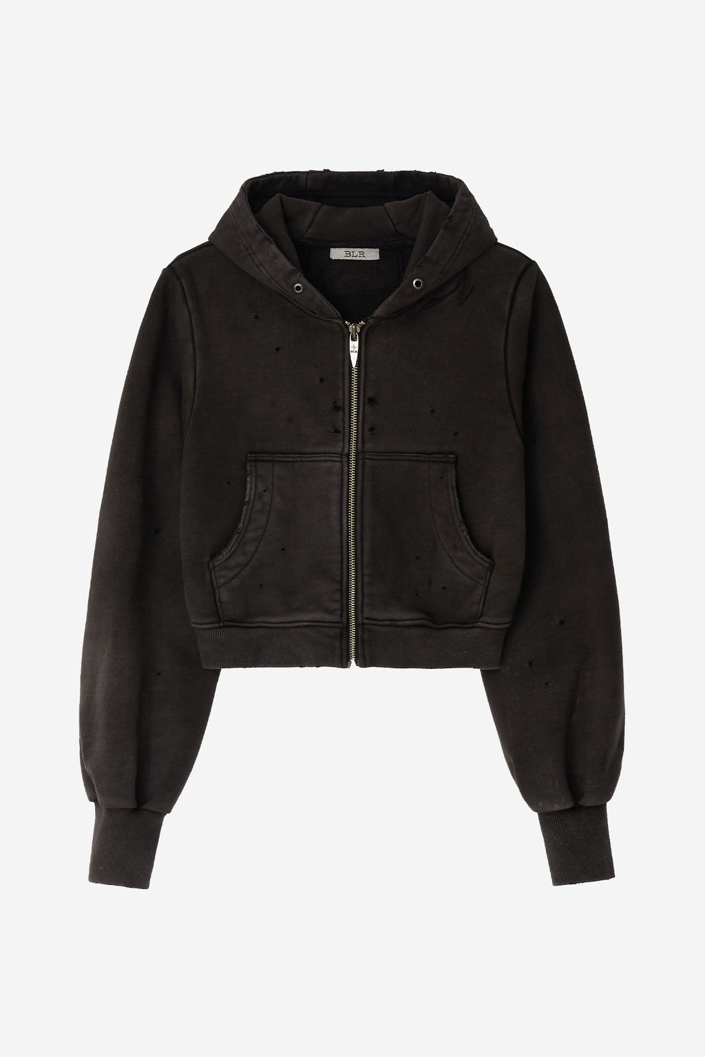 GRUNGE PUNCHED WASHING HOODIE