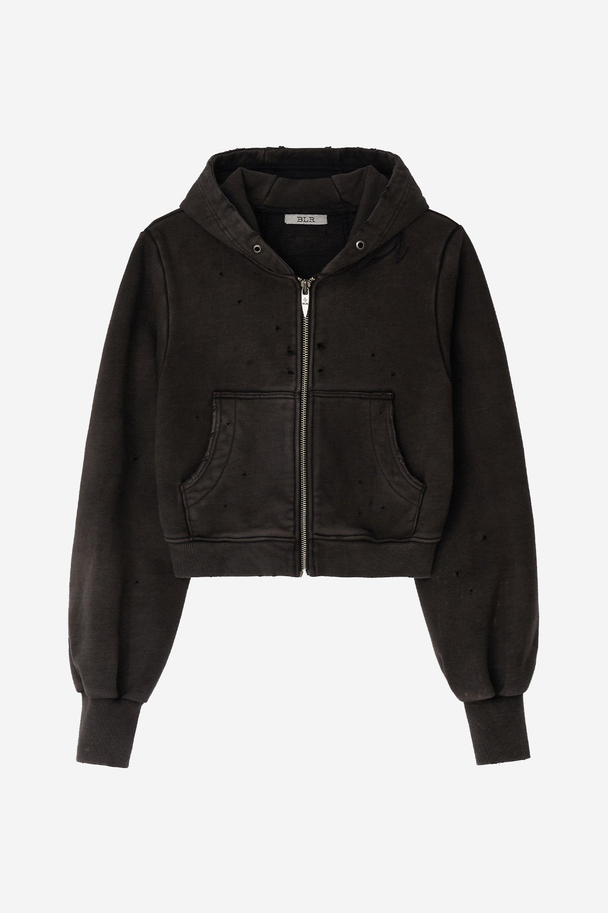 GRUNGE PUNCHED WASHING HOODIE