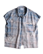 Salvaged plaid shirt