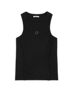 logo rivet sleeveless