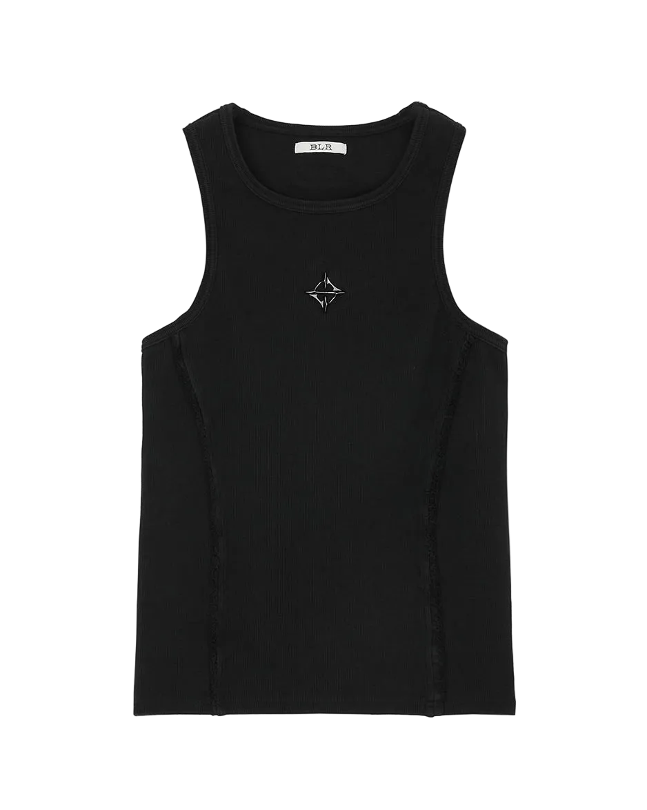 logo rivet sleeveless