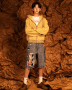 CELESTIAL DESTROYED Denim Shorts