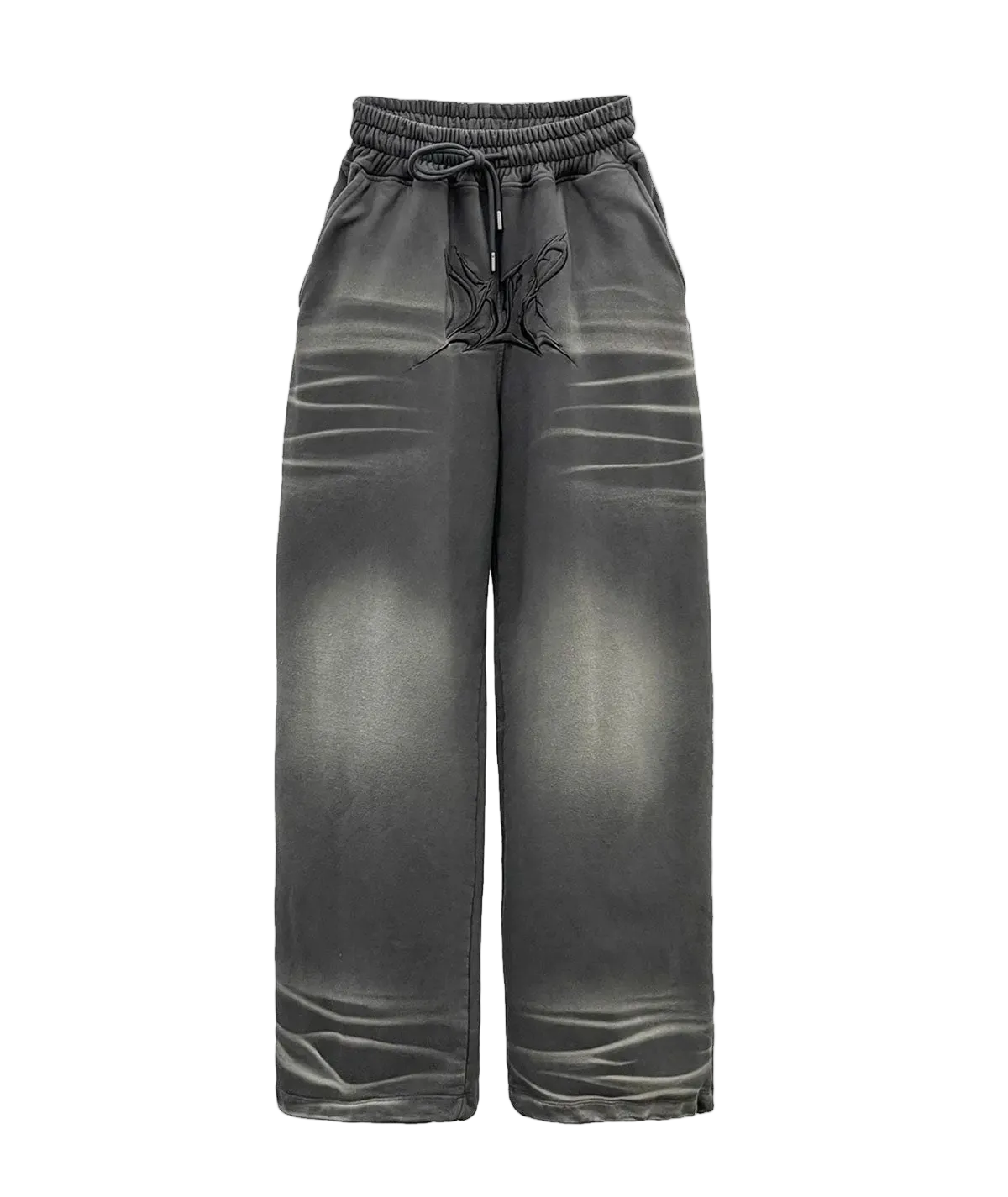 embroidery washed pants