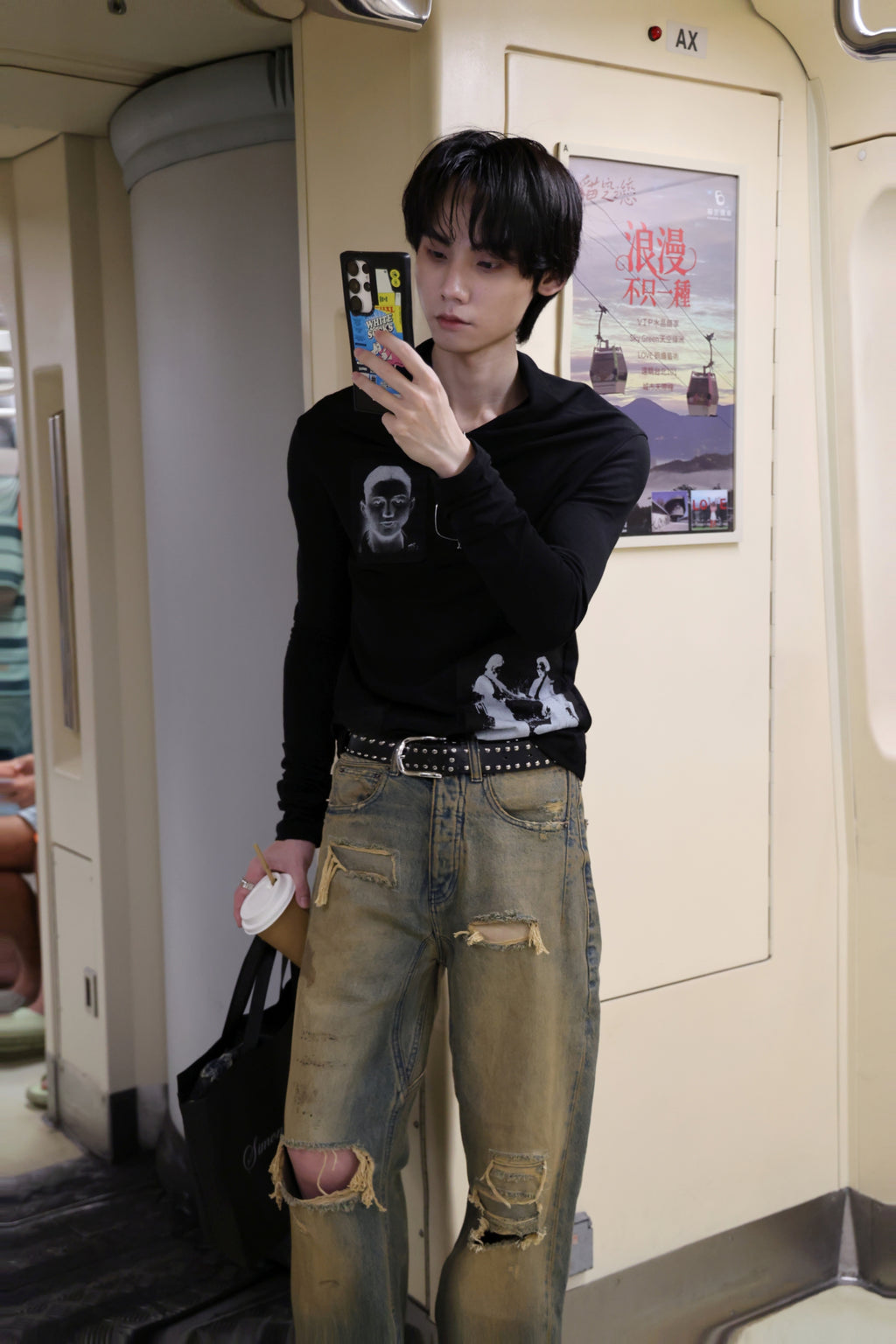 Bonnie & Clyde Roll-Neck T-Shirt