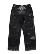 Painted detail double knee pants