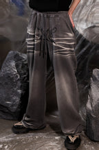EMBROIDERY WASHED PANTS