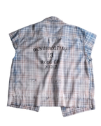 Salvaged plaid shirt