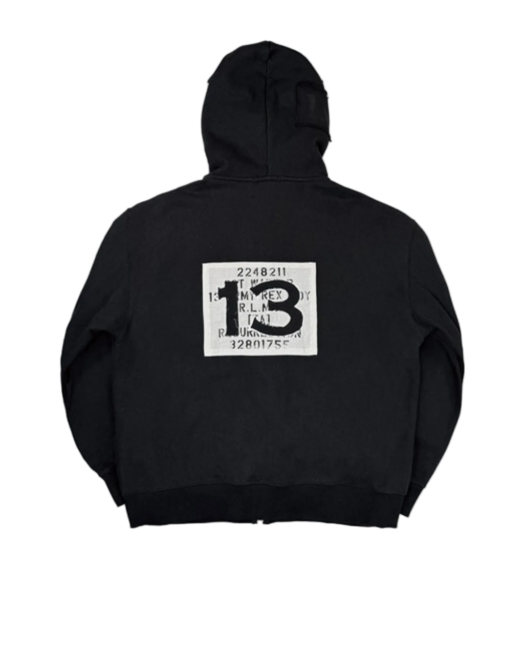 patchwork magazine 2way zipup hoodie