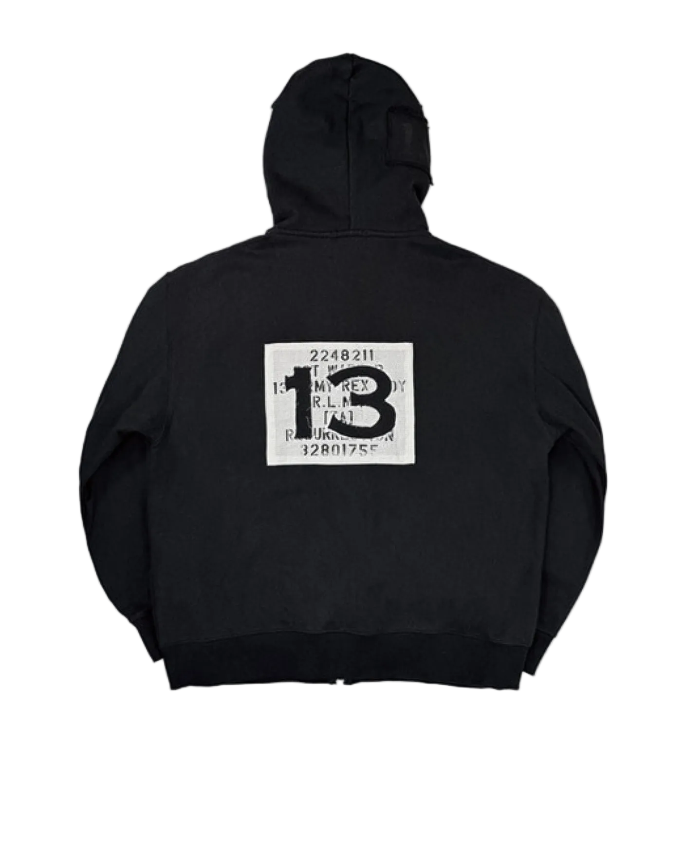 patchwork magazine 2way zipup hoodie