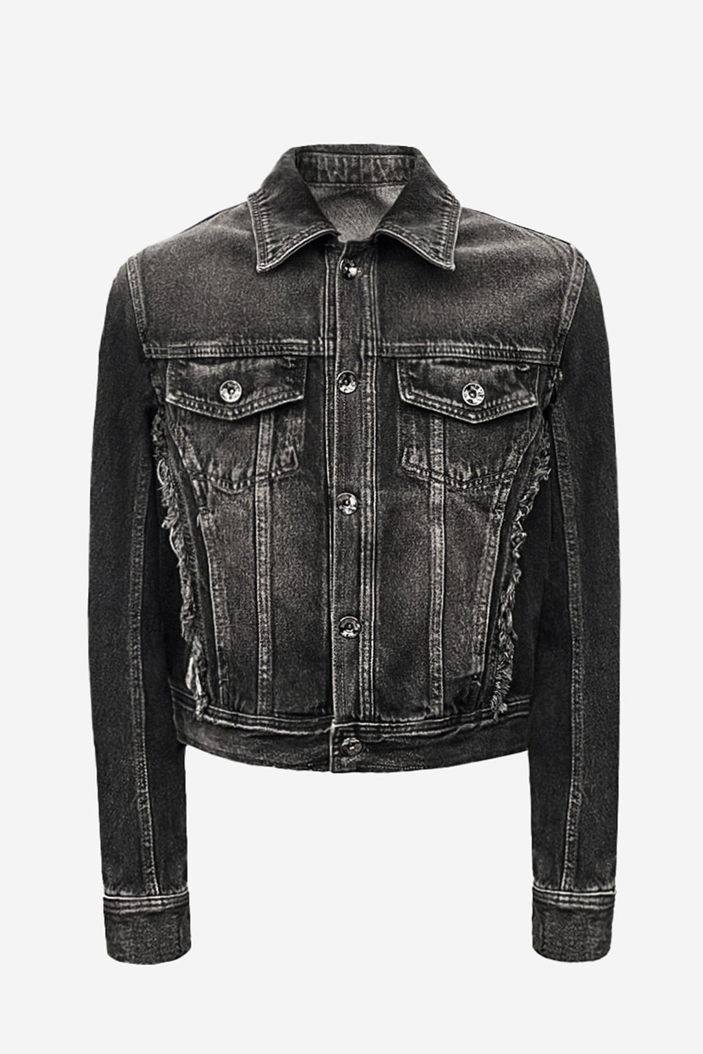 SIGNATURE RAW CUT WASHING DENIM TRUCKER JACKET