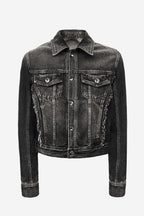 SIGNATURE RAW CUT WASHING DENIM TRUCKER JACKET