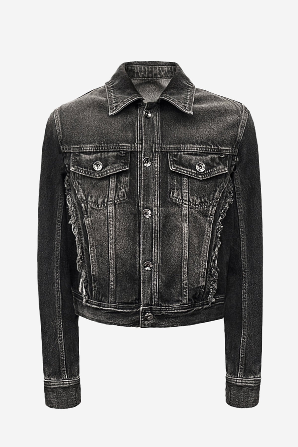 SIGNATURE RAW CUT WASHING DENIM TRUCKER JACKET