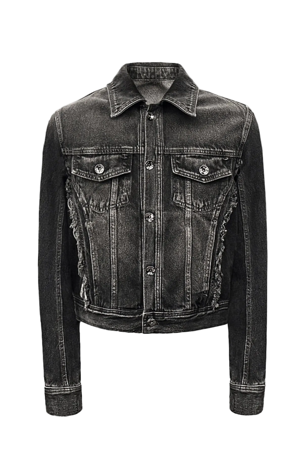 washing denim trucker jacket