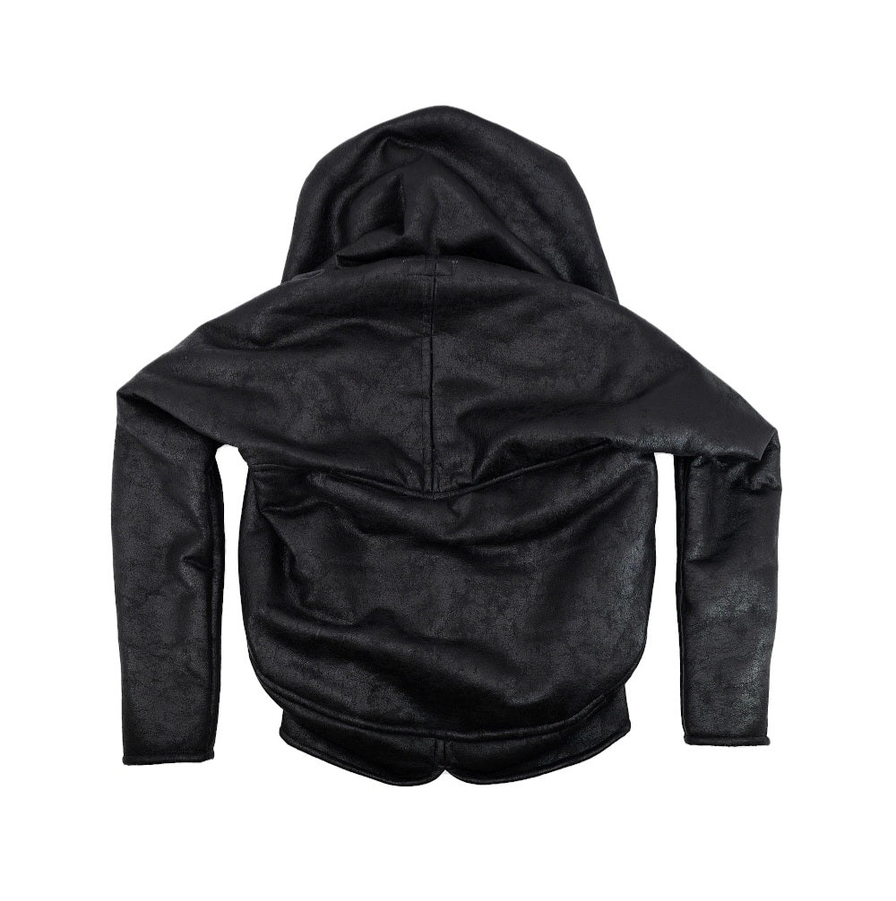 “GHAST” Crackle Shearling Hoodie